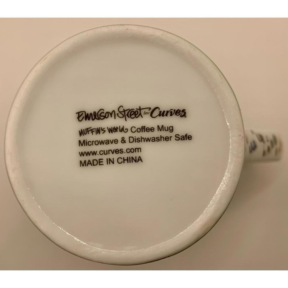 Vintage Curves Emerson St. Muffin’s World 12 Oz. Coffee Mug Dishwasher Microwave - Picture 8 of 8